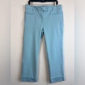 Betabrand Stretchy Bootcut Yoga Pants in Light Blue Size XL